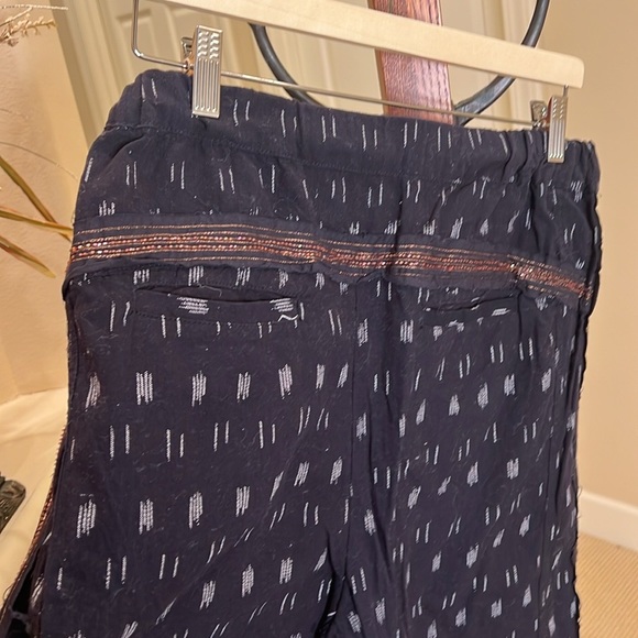 ANTHROPOLOGIE Ikat High Rise Beaded Beach Pants size S - Picture 5 of 9
